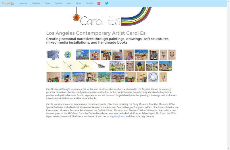 Carol Es' New Artist Website is Here!